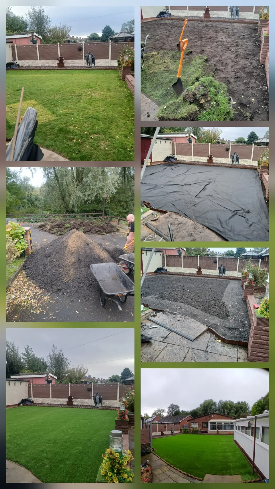 Lawn installation from preparation to completion