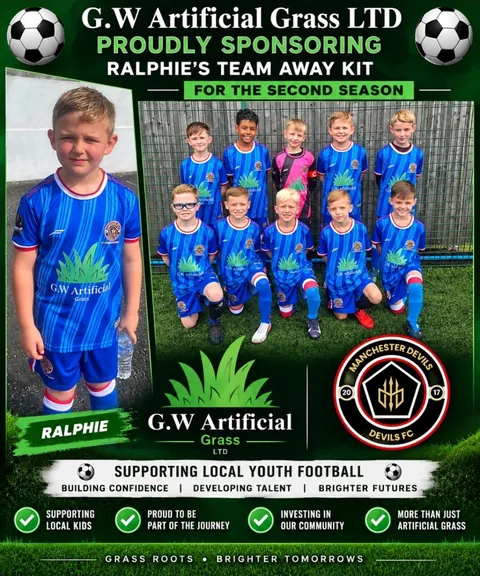 G.W Artificial Grass sponsoring Ralphie’s football team